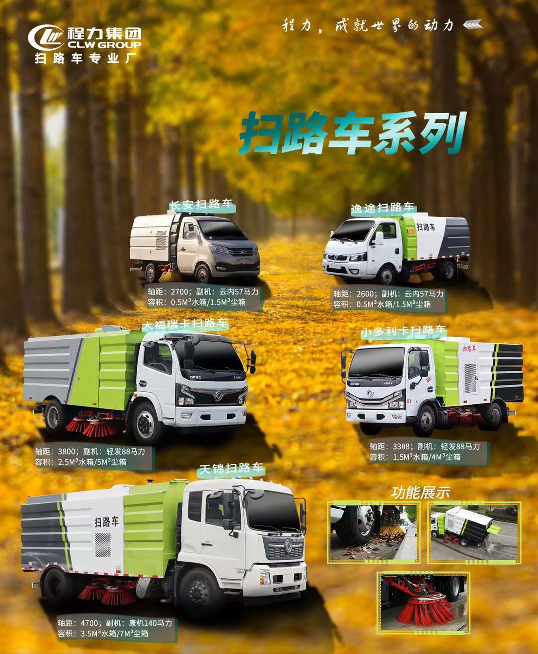 程力清掃車系列怎么選車型？